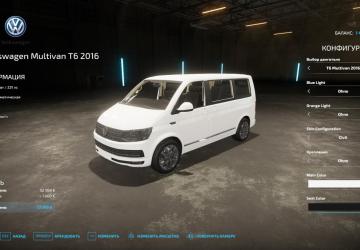 Volkswagen Multivan T6 2016 version 1.0.0.1 for Farming Simulator 2022 (v1.8x)