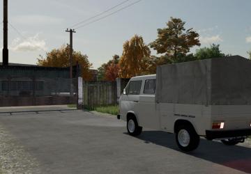Volkswagen T3 Double Cab Flatbed version 1.0.0.0 for Farming Simulator 2022 (v1.8x)