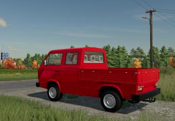 Volkswagen T3 Double Cab Flatbed version 1.0.0.0 for Farming Simulator 2022 (v1.8x)