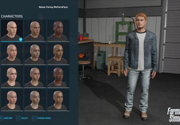 Character Editor in Farming Simulator 22