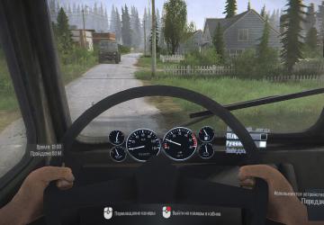Transparent Dashboard and Compass version 1.1 for Spintires: MudRunner (v22.03.19)