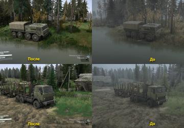 Realistic Graphics + ReShade & ST Mod Fix v3.1 for Spintires: MudRunner (v22.03.19)