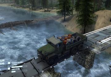 A Frame Bridge Trailer 5 version 1.0 for Spintires: MudRunner (v14.08.19)