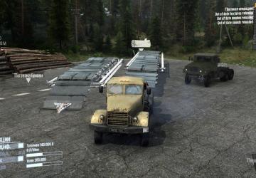 A Frame Bridge Trailer 5 version 1.0 for Spintires: MudRunner (v14.08.19)