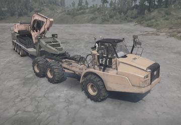 Cat 745c version 2.0 for Spintires: MudRunner (v10.06.19)