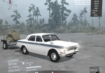 GAZ-24 Volga Aeroflot version 02 for Spintires: MudRunner (v25.02.21)