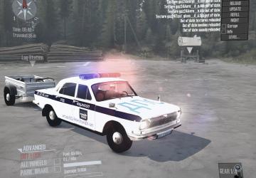 Gaz-24 Volga Politsiya Dps version 02,26 for Spintires: MudRunner (v25.02.21)