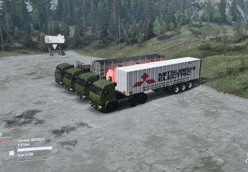 KAMAZ 6460 + Trailers version 1 for Spintires: MudRunner (v07.08.19)