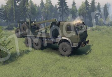 Kamaz-5350 and Garage Parts Pack for Maps v0.1 for Spintires: MudRunner (v18.10.18)