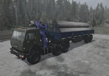 KAMAZ 54115, 54115-Turbo version 26.05.25 for Spintires: MudRunner (v28.09.22)