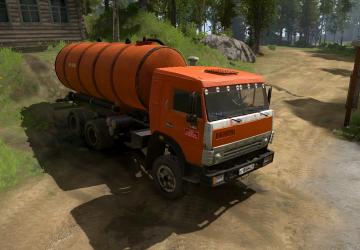KamAZ-65115/65111 KO-505 Sewage Truck version 30.05.2019 for Spintires: MudRunner (v18.10.18)