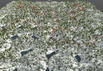 Dark Forest Snow Map version 1.0 for Spintires: MudRunner (v14.08.19)
