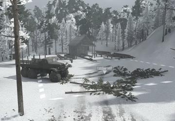 Dark Forest Snow Map version 1.0 for Spintires: MudRunner (v14.08.19)