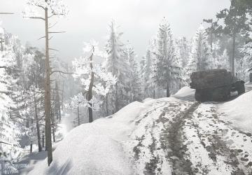 Dark Forest Snow Map version 1.0 for Spintires: MudRunner (v14.08.19)