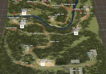 Village by the River Map version 1.0 for Spintires: MudRunner (v11.24.20)