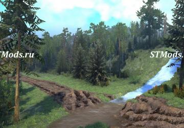 Montain Mud Map version 1.0 for Spintires: MudRunner (v14.08.19)