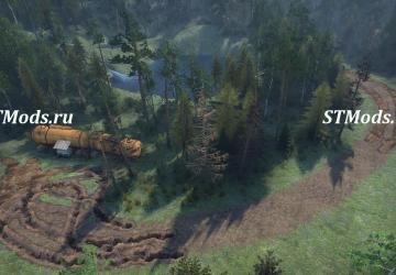Montain Mud Map version 1.0 for Spintires: MudRunner (v14.08.19)