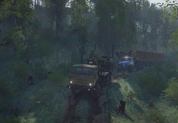 Operation Brigade in the Forest Map version 1 for Spintires: MudRunner (v14.08.19)
