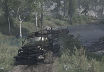Map Over the Hills and Through the River version 1 for Spintires: MudRunner (v10.06.19)