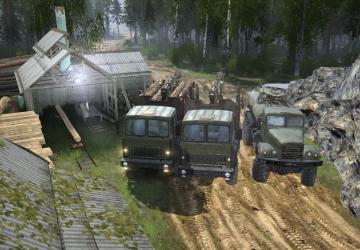 Conquest of the Taiga Map version 1.0 for Spintires: MudRunner (v10.06.19)
