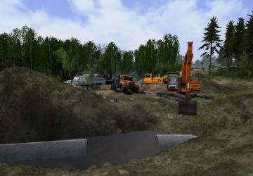 After the Rain or Black Lumberjacks Map version 1.0 for Spintires: MudRunner (v10.06.19)