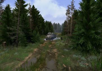 After the Rain or Black Lumberjacks Map version 1.0 for Spintires: MudRunner (v10.06.19)