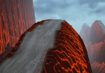 Burning Mountain Map for Spintires: MudRunner (v07.08.19)