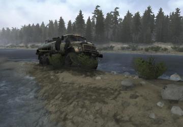 Shallow River Map version 1 for Spintires: MudRunner