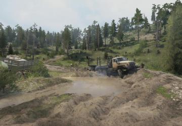 Map Taiga Route Map version 1.0 for Spintires: MudRunner