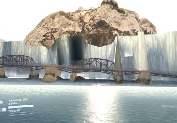 Waterfall Mystery Map version Mudrunner for Spintires: MudRunner (v10.06.19)