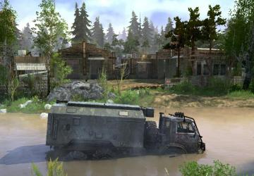 Down the River Map version 1 for Spintires: MudRunner (v25.02.21)