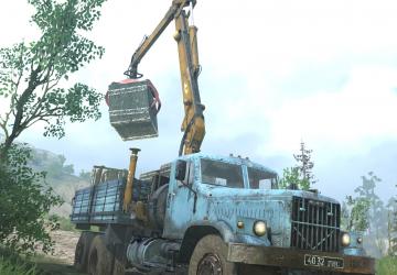 Kraz 257, EO 3323, Crane Retexture version 1.0 for Spintires: MudRunner (vAll)