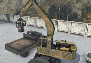 Kraz 257, EO 3323, Crane Retexture version 1.0 for Spintires: MudRunner (vAll)
