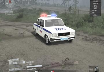 Lada VAZ 2105 Politsiya DPS version 12.12,21. for Spintires: MudRunner (v25.02.21)
