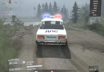 Lada VAZ 2105 Politsiya DPS version 12.12,21. for Spintires: MudRunner (v25.02.21)