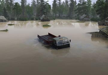 Map «Village 2: Flood» version 1.0 for Spintires: MudRunner (v25.02.21)