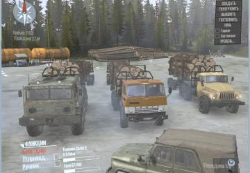 Maz-535, Ural-4320, Kamaz-431 version 18.10.18 for Spintires: MudRunner (v18.10.18)