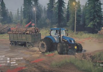 New Holland T6160 version v1 for Spintires: MudRunner (v10.06.19)
