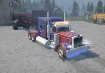Peterbilt 389 Optimus Prime version 31.032020 for Spintires: MudRunner (v10.06.19)
