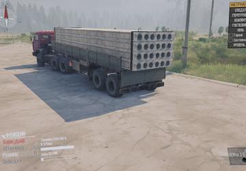 Default Semi-Trailer with Cargo version 1.1 for Spintires: MudRunner (v10.06.19)