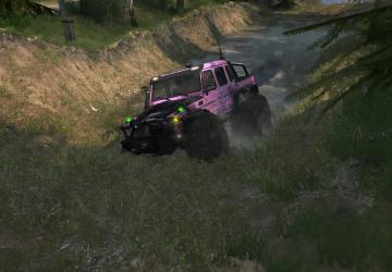 Pink G-Wagen 6x6 for Spintires: MudRunner (v07.08.19)