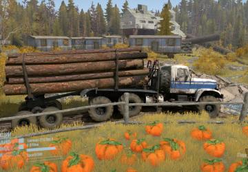 KrAZ 255 Texture White Blue version 1.0 for Spintires: MudRunner (v07.08.19)