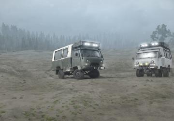 UAZ 452D and UAZ 3303 version 2.0 for Spintires: MudRunner (v10.06.19)