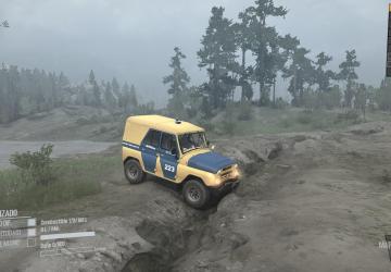 UAZ 469b police version 1 for Spintires: MudRunner (v10.06.19)