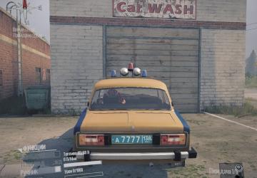 VAZ-2106 Police version 11.12.21. for Spintires: MudRunner (v25.02.21)