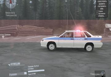 VAZ 2115 Traffic Police version 1.0 for Spintires: MudRunner (v25.02.21)