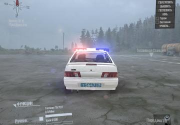 VAZ 2115 Traffic Police version 1.0 for Spintires: MudRunner (v25.02.21)