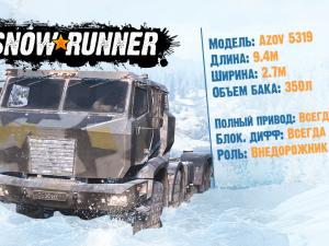 SnowRunner - December Development Update and Azov 53-19 