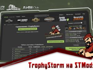 TrophyStorm Competitions on the Website