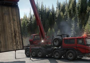 AZOV 73210 US Crane (Upgraded) and Suspension Lift v1.1.1 for SnowRunner (v4.1)